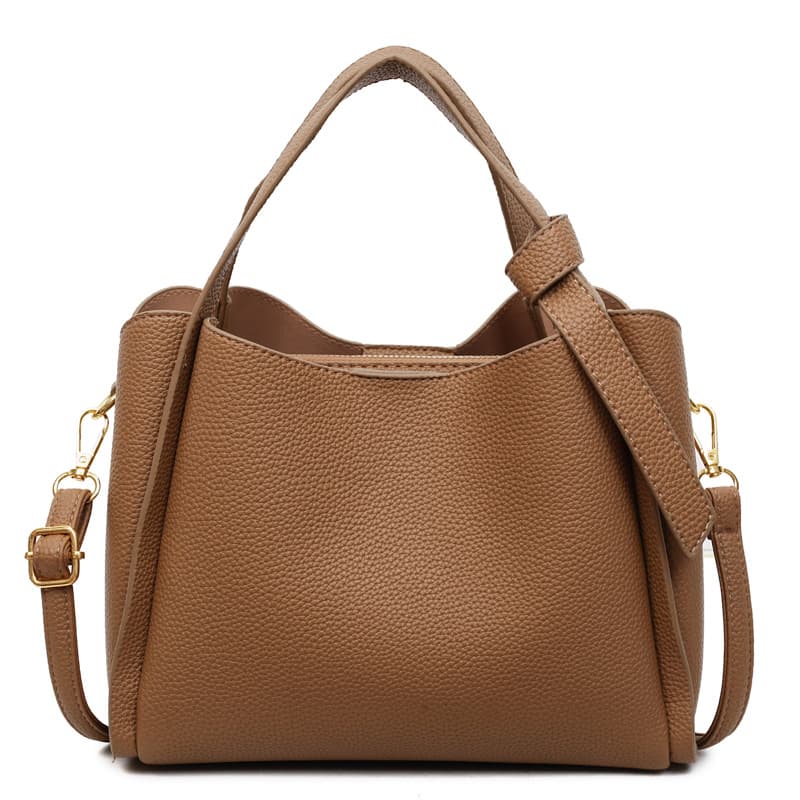 Niche Design Soft Handbag Women's New Style Basket Bucket Bag High-End Fashion Shoulder Crossbody Bag Trendy
