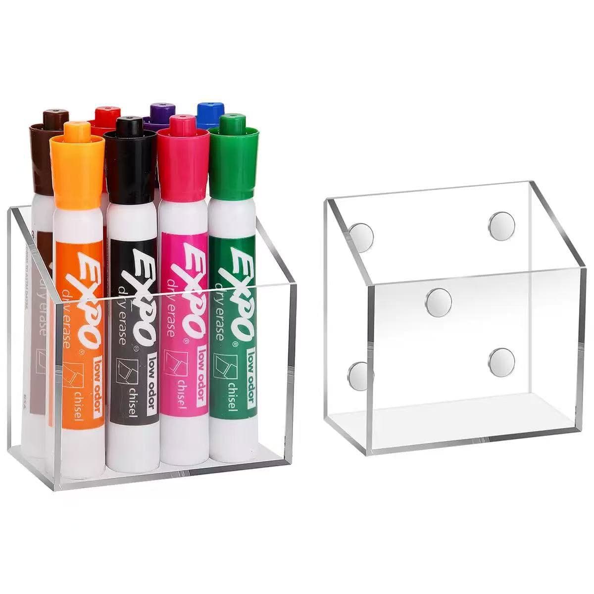 Acrylic Magnetic Pen Holder Acrylic Marker Stand Pencil Marker Storage Rack