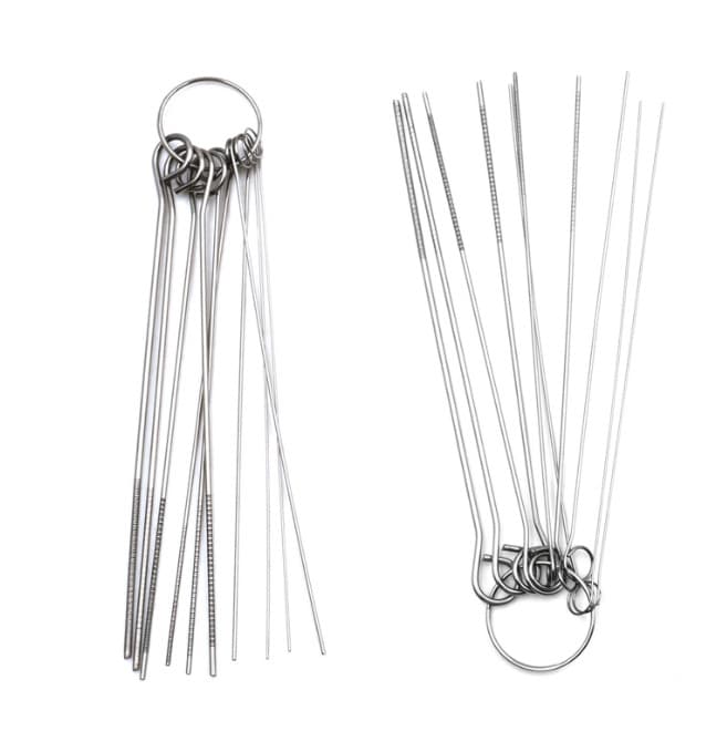Jujian Amazon Best-Seller 10-Piece High-Density Anti-Clogging Cutting Nozzle Stainless Steel LPG Needle Nozzle Unblocking Needle