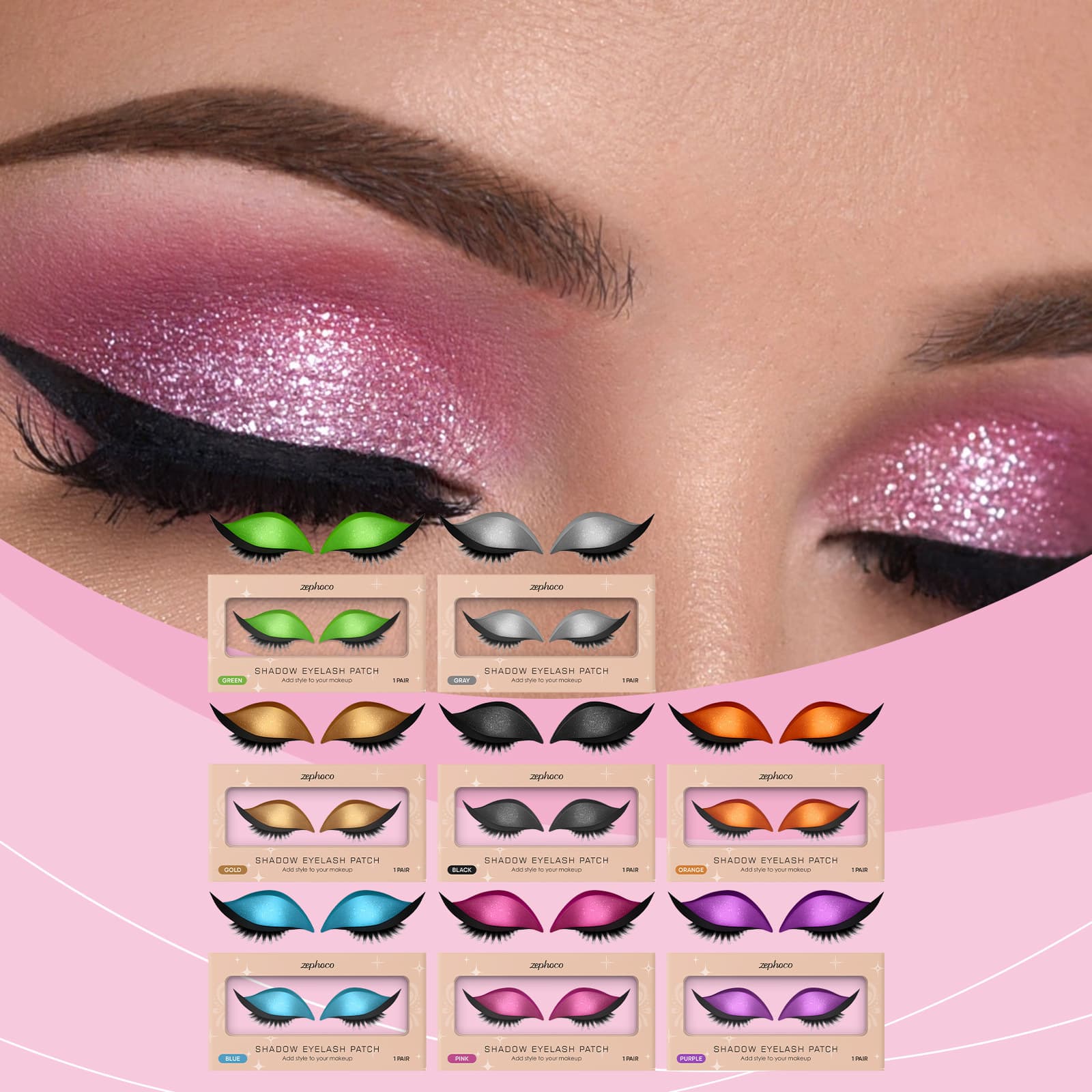 Lazy Eye Shadow Eyelash Patch - Portable Eye Makeup Sticker