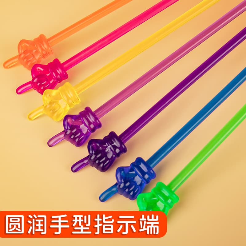 Teaching stick children's reading finger reading stick point reading silicone pointer teacher teacher blackboard class artifact special teaching stick