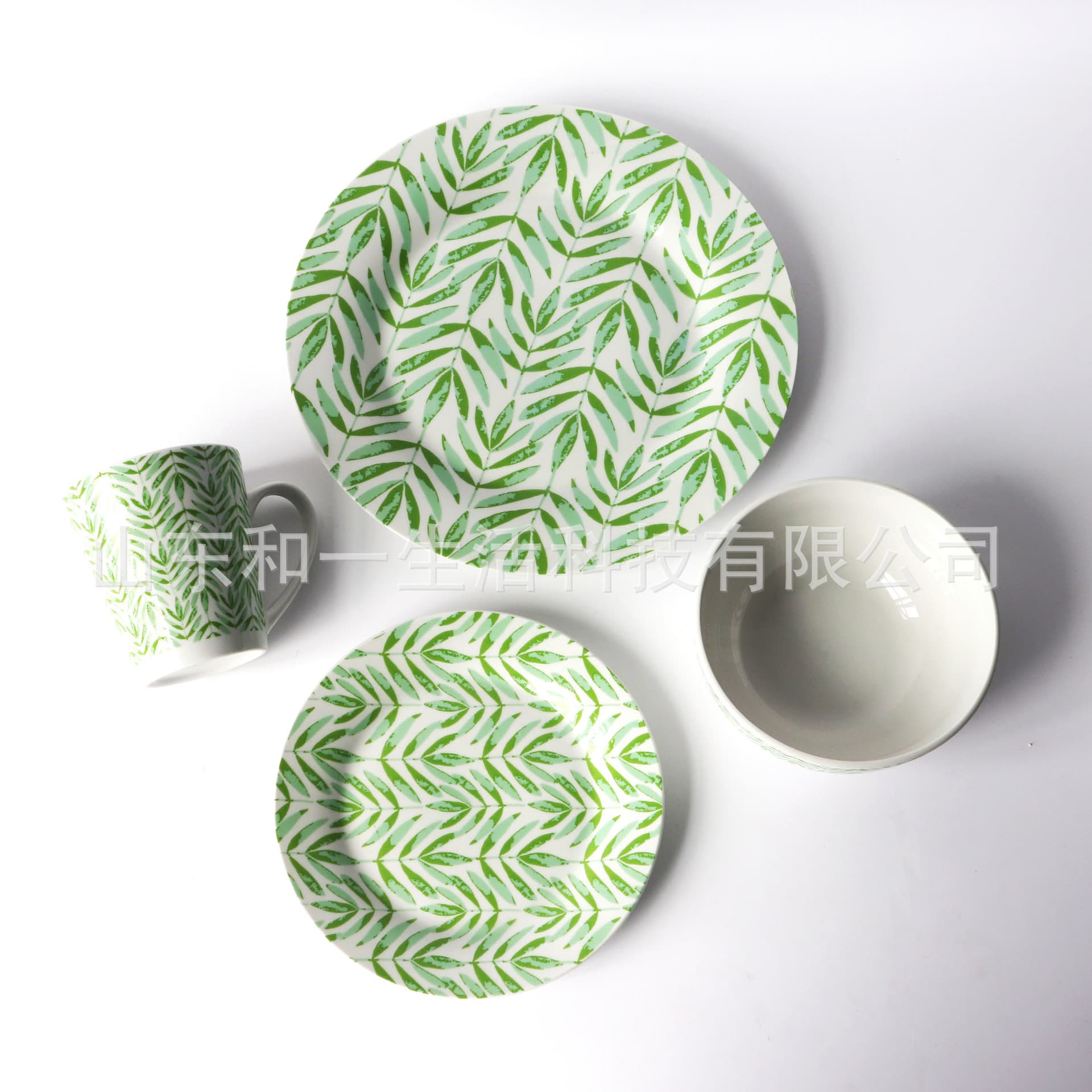 Western Creative Pattern Ceramic Bowl Plate Dish Tableware Set for Home Hotel Restaurant, Wholesale Custom Logo Available