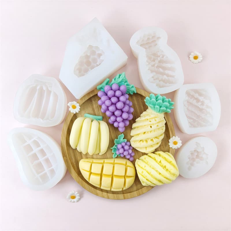 Squeeze Toy Fruit-Shaped Silicone Mold, Cake Decoration Mold, Baking Tool, Handmade DIY Epoxy Resin Mold