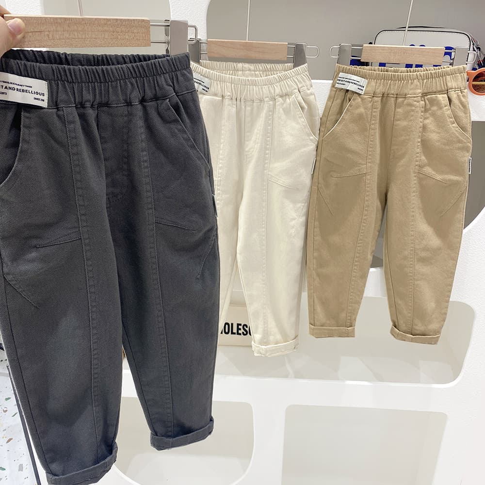 Boys' Pants Spring and Autumn Long Pants Middle and Big Kids Fall Fashion 2026 Autumn Style Children's Casual Pants Korean Trend