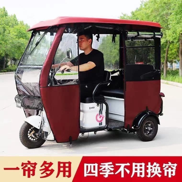 Cross-border wholesale of new thickened all-season enclosed rain shelters for small electric buses and tricycles.