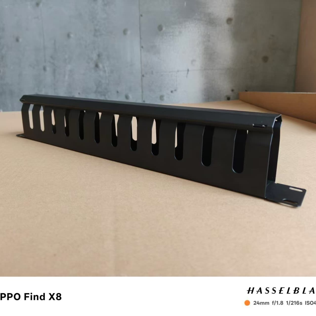 12-Slot Cable Management Rack with Brush, Specifically for Cabinets