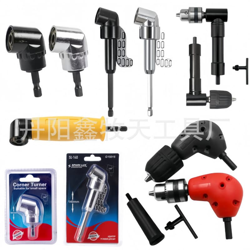 105-Degree Bit Angle Adapter, Electric Screwdriver Bending Tool Accessory, Hex Shank Drill Screwdriver Corner Bit