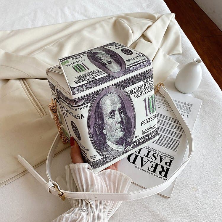 Korean-style New Fashion Bag, European and American Personalized Dollar Creative Bag, Women's PU Handbag, Versatile Crossbody Bag