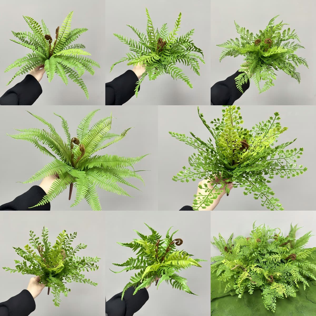 Artificial Fern Leaf Grass, Fern Persian Grass Plant, Fern Leaf Grass for Plant Wall, Persian Leaf Fishtail Fern Artificial Grass