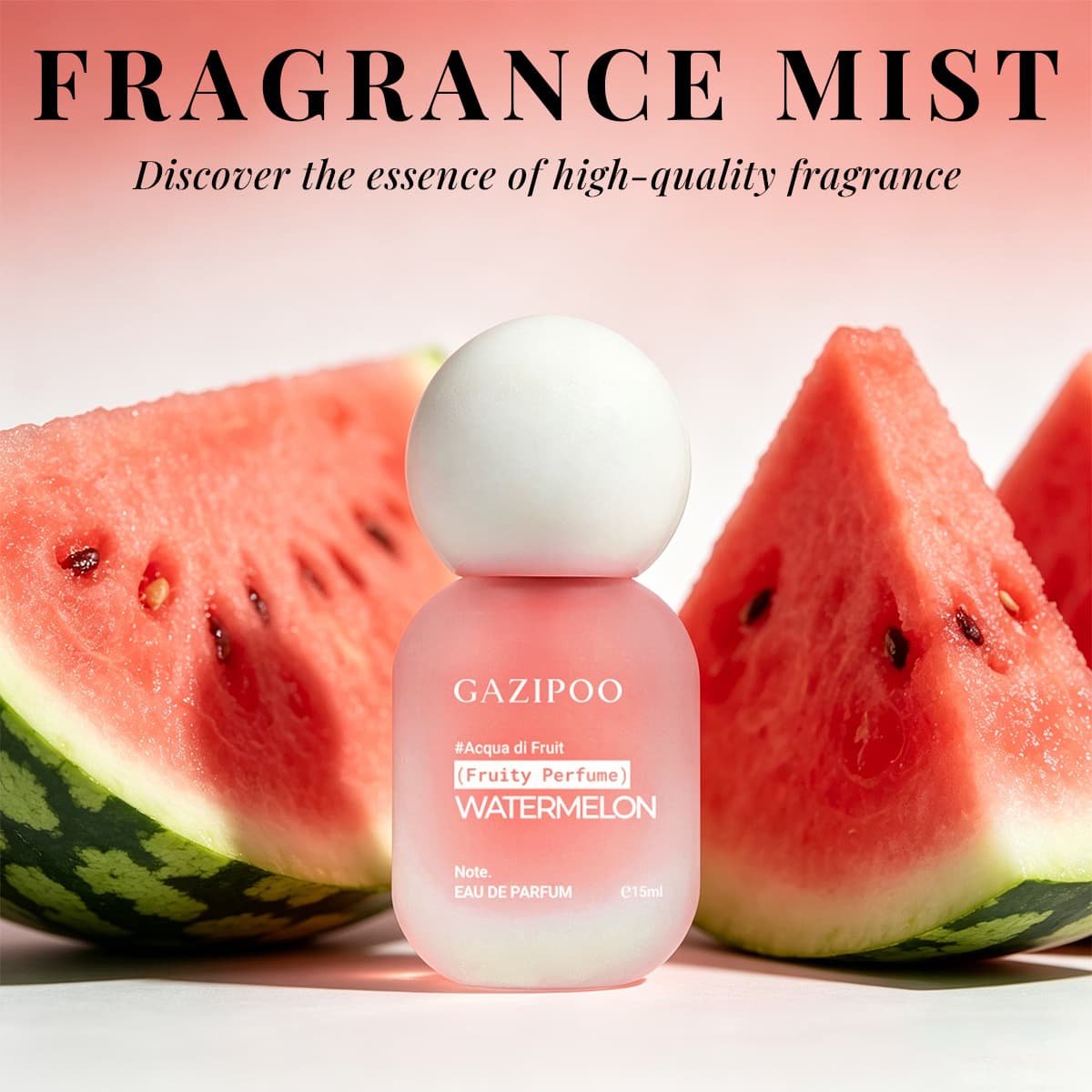 0808-28 GAZIPO0 Cross-border Bestseller Watermelon 15ml Spray Alcohol-free Perfumes Long-lasting Fragrance Niche