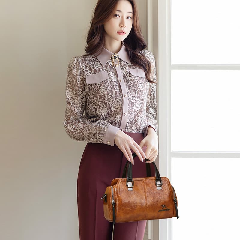 Women's New 2024 Handbag, European and American Retro Style, Shoulder Bag and Crossbody Bag for Women