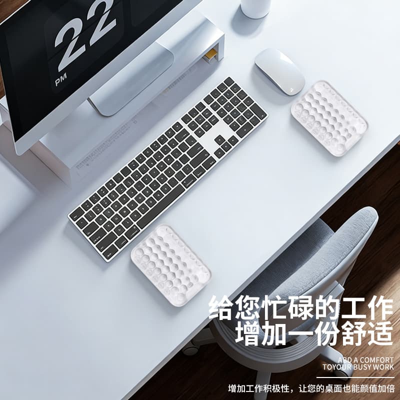 Direct Sales Cross-Border Hot-Selling Silicone Mouse Pad Office Wrist Rest Cool Transparent Wholesale Mouse Wrist Rest Amazon