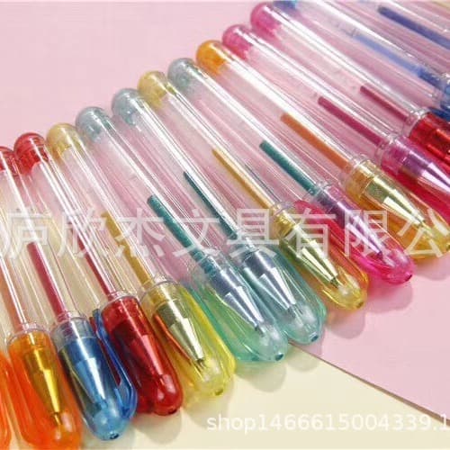 Mini Thin Rod Glitter Pen Creative Student Drawing Board Pen Advertising Gift Fluorescent Pen Creative Thin Rod Highlighter