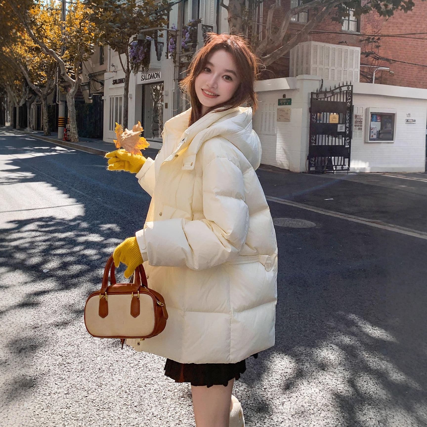 Winter Youji Plus Size Women's Down Jacket (90cm, 200kg, Extra Large Size, Hooded, Mid-Length)