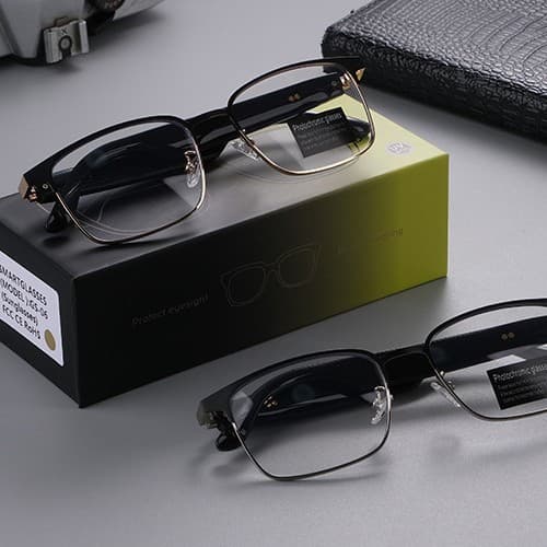 Cross-Border Smart Bluetooth Glasses with Color-Changing, Blue Light Filter, Replaceable Lenses, and Navigation (GS06)