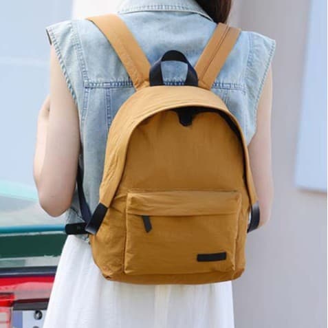 Casual Lightweight Nylon Large-Capacity Backpack Travel Bag Commuter Female Student Schoolbag Lightweight Laptop Backpack