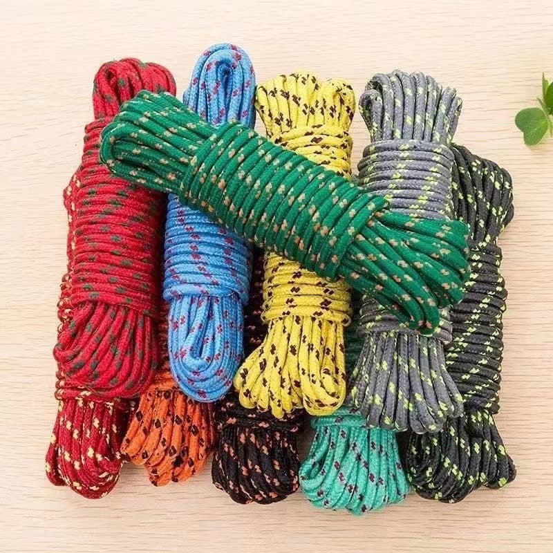 Thickened Clothesline for Drying Quilts, Hanging Clothes, Windproof and Anti-Slip Drying Ropes, Outdoor Thickened Nylon Hanging Ropes