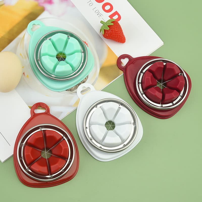 Stainless Steel Egg Cutter Household Kitchen Slicer and Divider with Detachable Easy Storage for Preserved Eggs