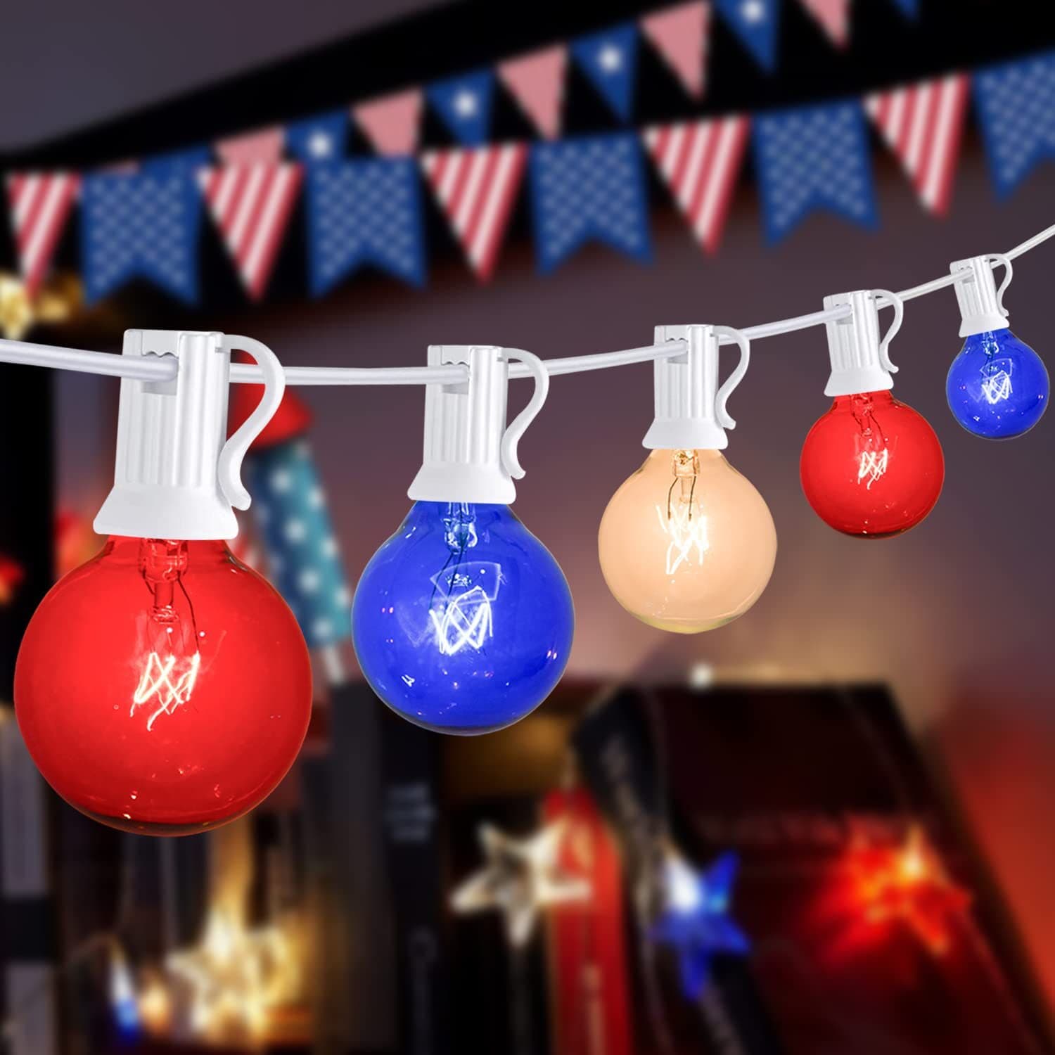 Factory UL Listed G40 Multicolor Decorative Light String, Holiday Atmosphere Lights for Outdoor Patio Garden Decoration