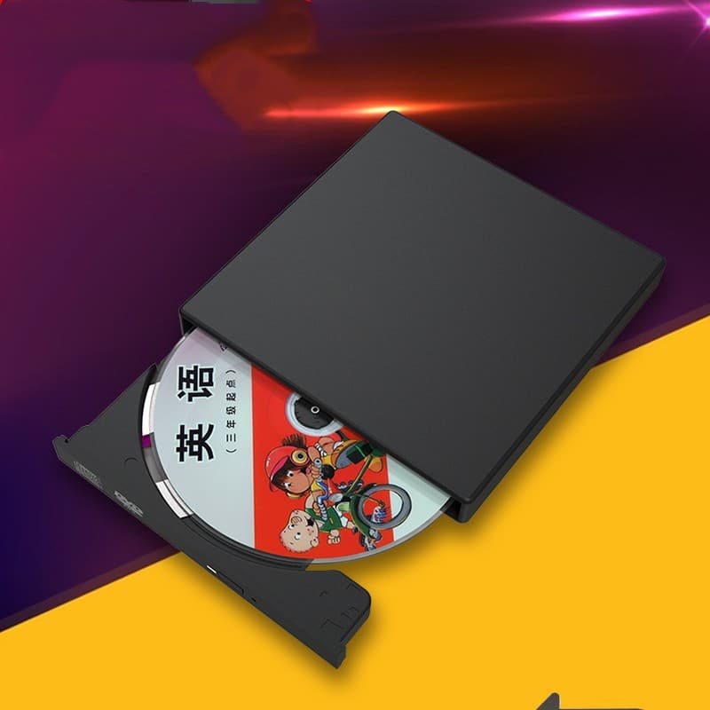 USB 2.0 External Optical Drive DVD Burner Enclosure CD/DVD for Desktop, Laptop, and Mobile Optical Drive