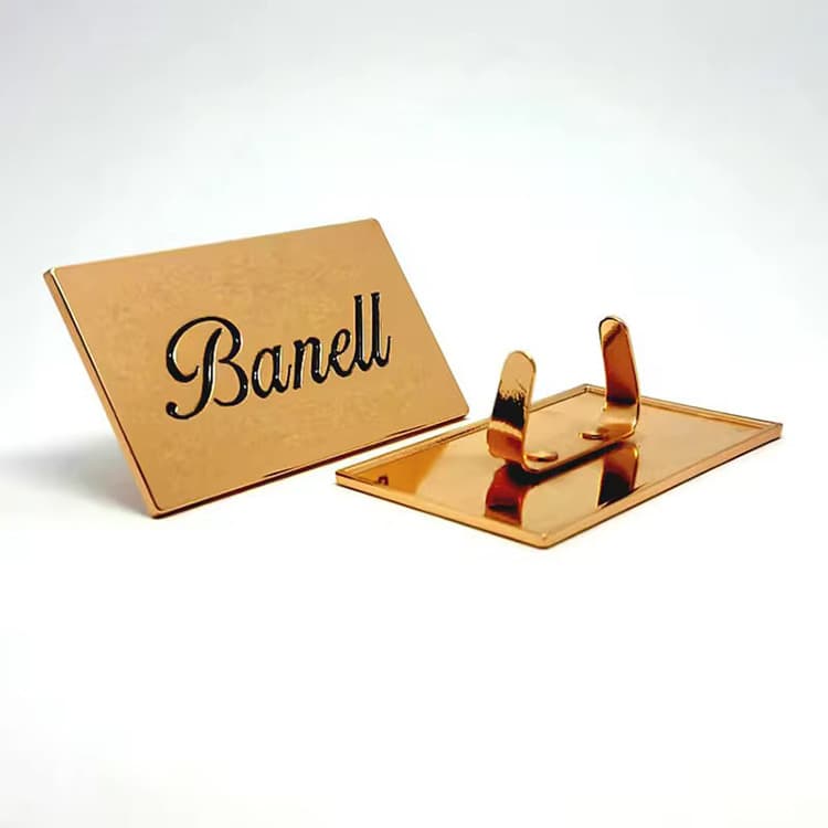 Metal Nameplate Stainless Steel Label Zinc Alloy Wine Aluminum Hardware Luggage Logo Plate Engraved Cross-border Sign