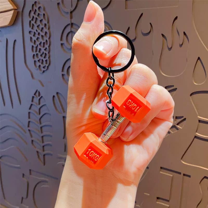 Creative Mini Fitness Equipment Series Keychain Pendant Premium Keychain Accessories Small Gift Hanging Ornament