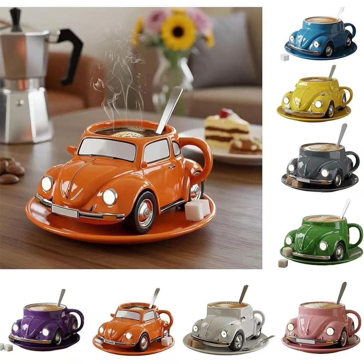Elegant Beetle-Shaped Coffee Mug for Coffee Lovers, Unique Resin Craft, Perfect Gift for Birthdays, Weddings, Anniversaries, Parties
