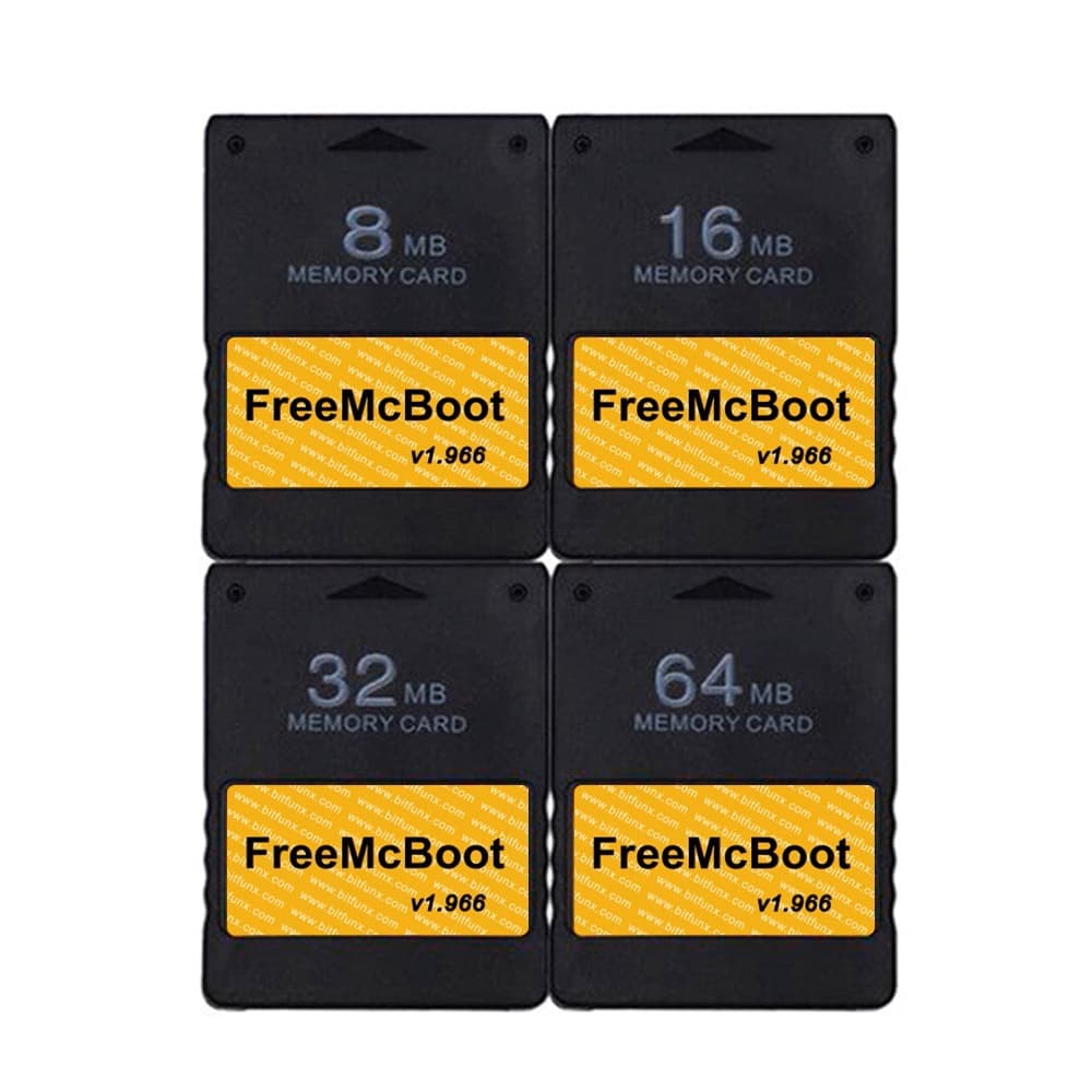 PS2 Memory Card 8MB/16MB/32MB/64MB/ FMCB Memory Card Free MCboot v1.966