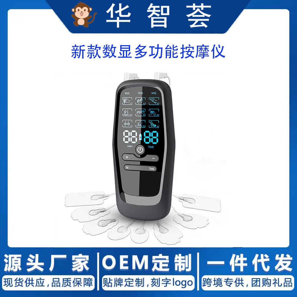 Cross-border New Multifunctional Meridian Clearing Massager Home EMS Pulse Physiotherapy Massage Patch TENS Massage