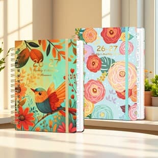 2027 Schedule Book Planner A5 Coil Weekly Notebook, High-Aesthetic Ins-Style Notebook with Customization