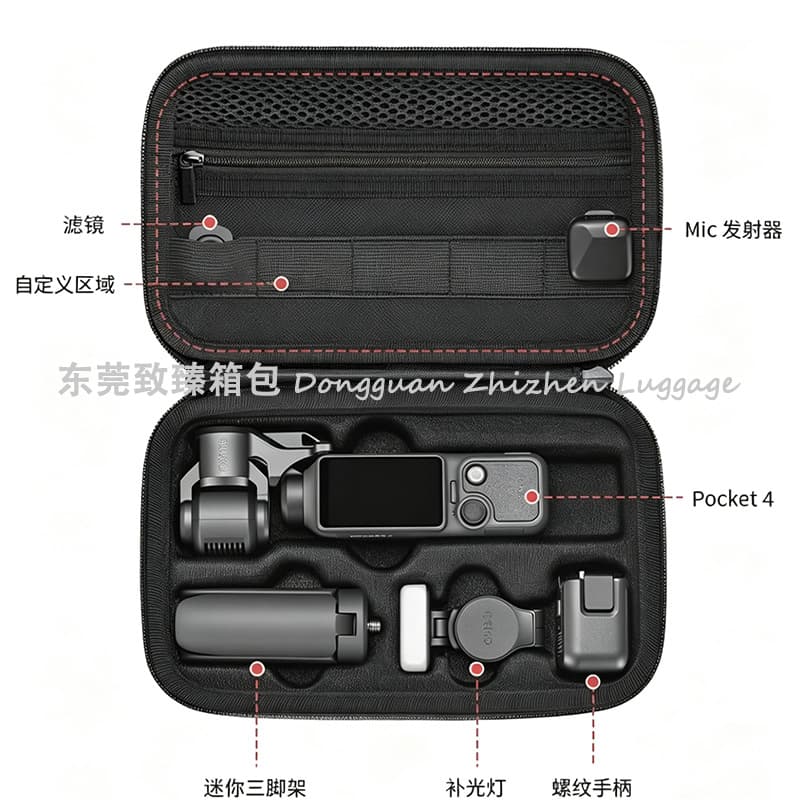 Handheld gimbal action camera EVA storage bag DJI Pocket3/pocket 4 special storage bag