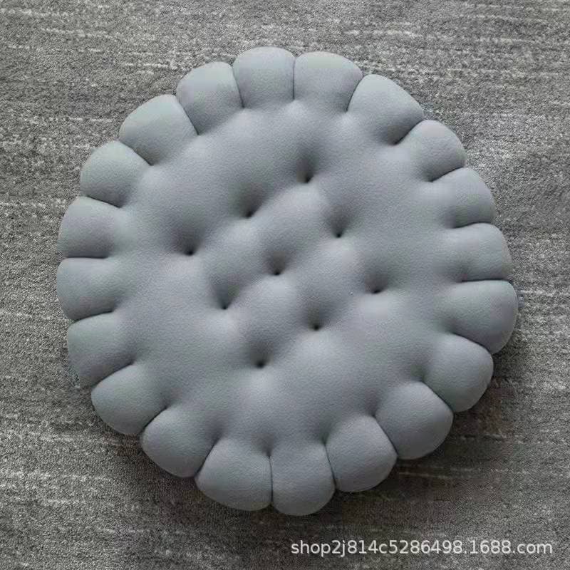 Cookie Cushion Round Floor Cushion Cute Chair Pad Office Tatami Mat Long Sitting Dining Chair Seat Cushion Lazy Sofa Cushion