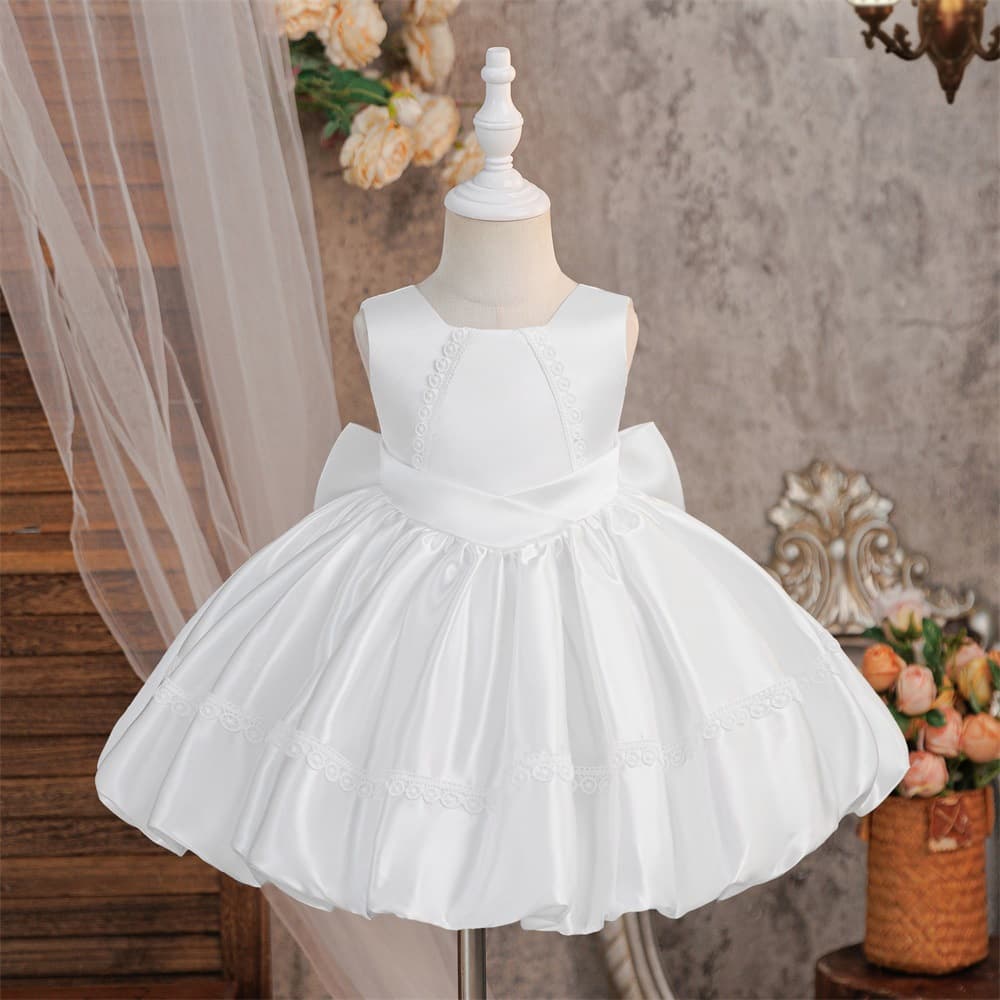 Amazon's new one-year-old baby shower dress newborn bow tutu skirt children's birthday party costume