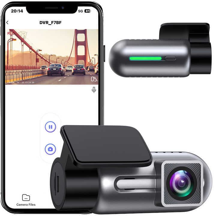 New 2K Dash Camera Car WiFi DVR HD Night Vision Front Camera