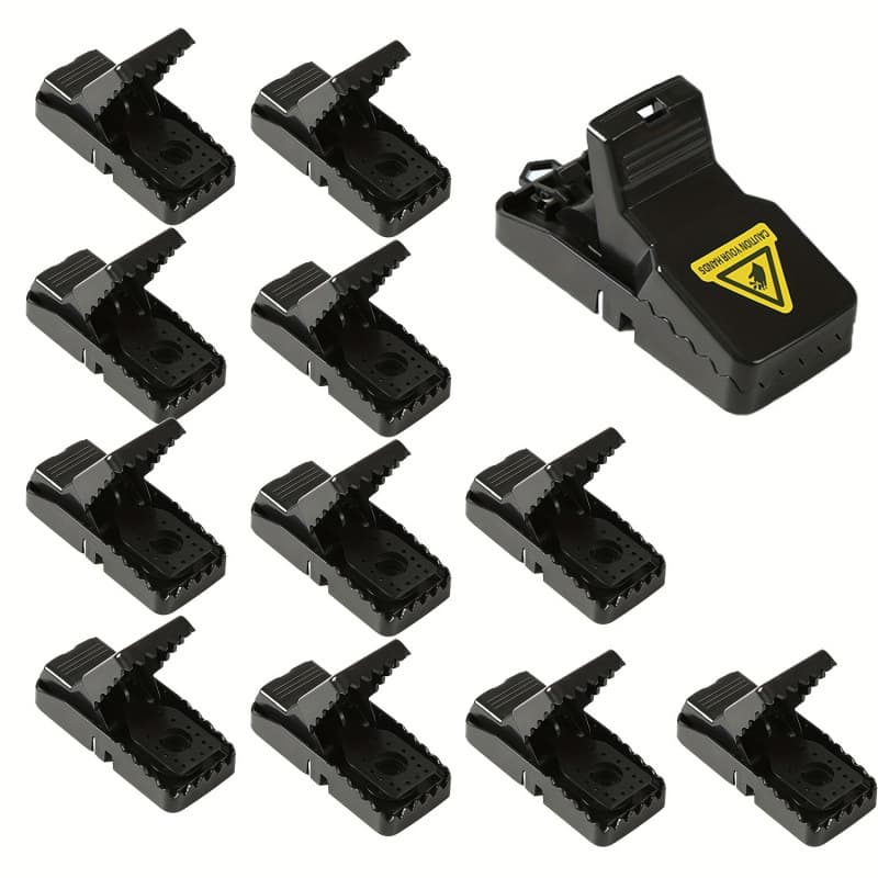 New Cross-Border 12 Reusable Mouse Traps 12-Pack Reusable ABS Mouse Traps