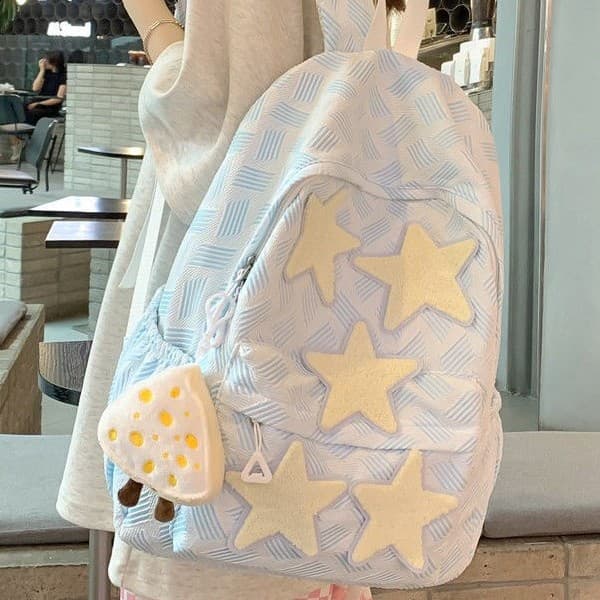 High-style ins niche star backpack for middle school girls, high school and college students, 2025 new model