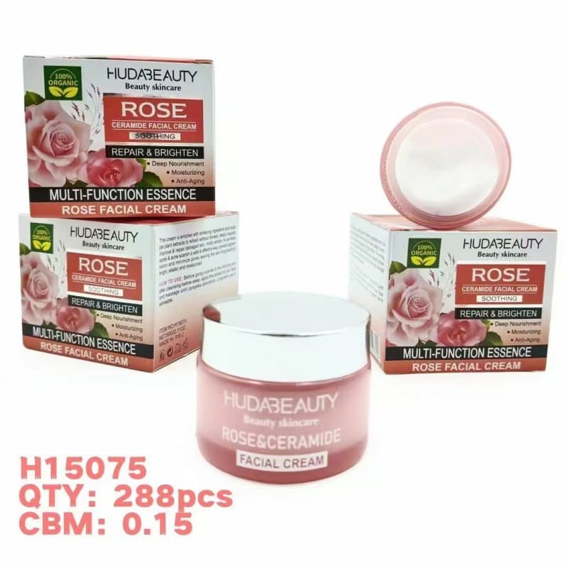 HUDA Beauty ROSE & CERAMIDE Intensive Repair and Brightening Rose Cream