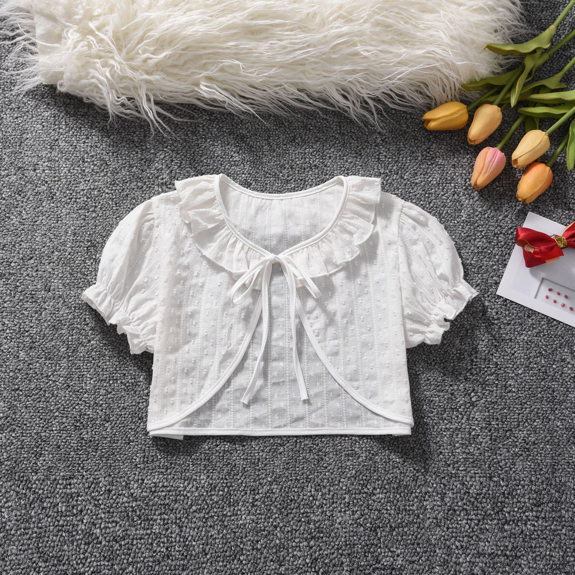 New girls' shawl, sun protection, versatile thin shawl, children's princess cape, air-conditioned cardigan, small jacket, spring and summer style