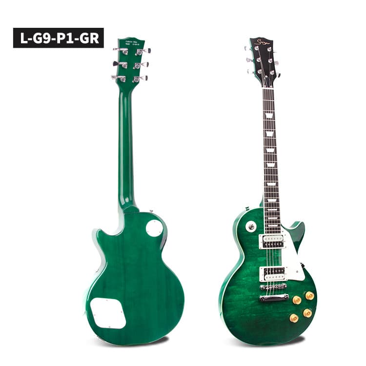 22-fret Jazz Electric Guitar with Flame Tiger Maple Veneer, Dual Humbucker Pickups, Cross-border Single Piece Shipping Available