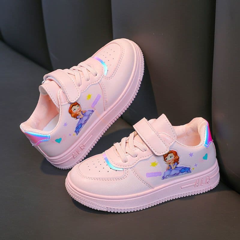 Children's Shoes Girls 2025 New Spring/Autumn Fashion White Sneakers Student Korean Style Versatile Soft Sole Casual Shoes Kids Athletic Shoes