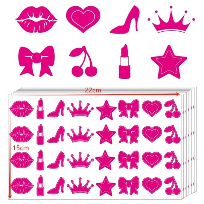 Tanning Sunbathing Stickers, Perforated Body Tanning Stickers