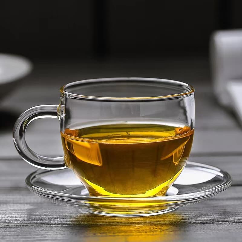 90ml Thickened Small Tea Tasting Cup, Heat-Resistant Glass Transparent Tea Cup, Kung Fu Tea Set Accessory, Small Tea Cup Water Cup