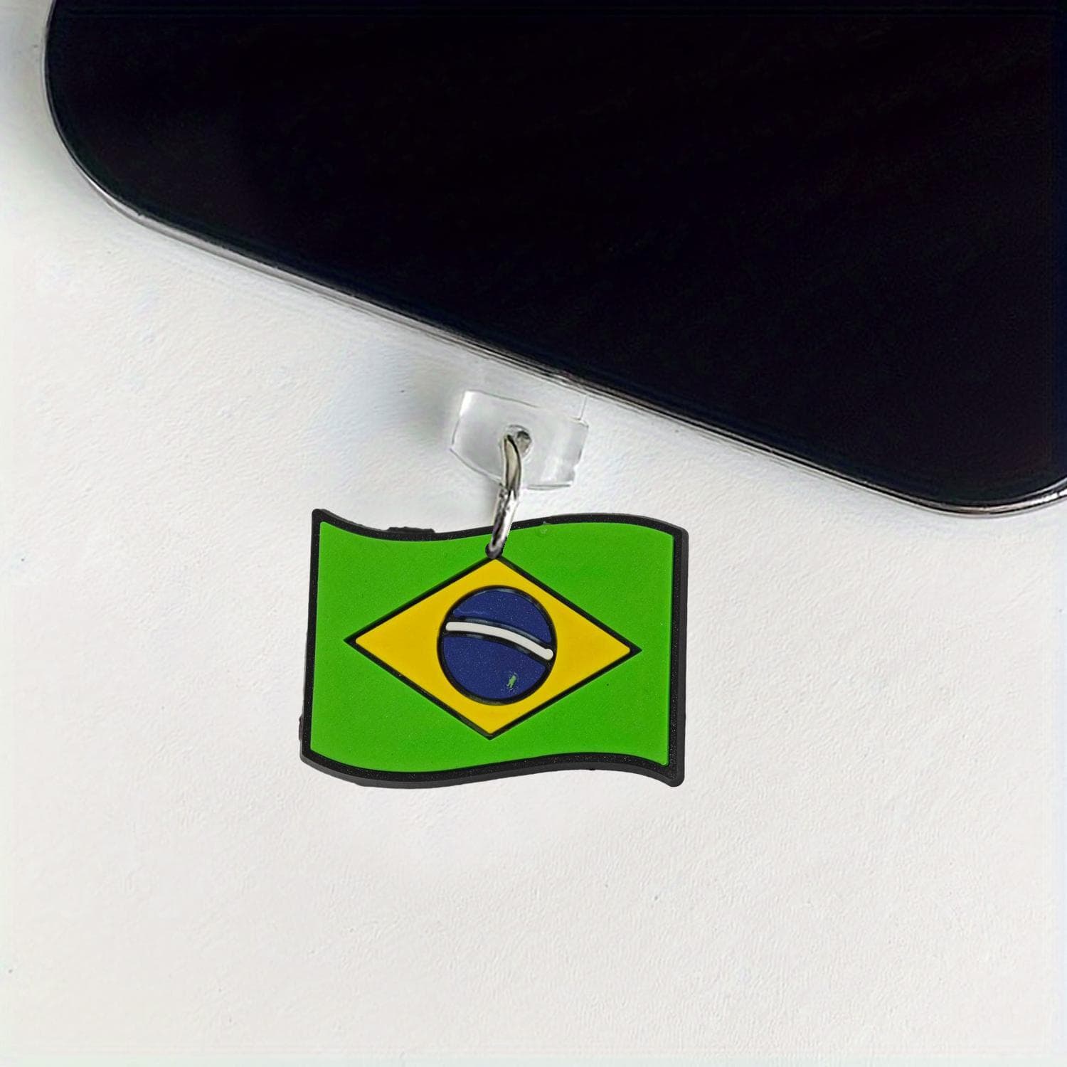 Amazon Flag Phone Dust Plug, AliExpress Cross-Border Hot Selling, Personalized Fashion Pendant, Creative Cartoon Portable Hanging Accessory