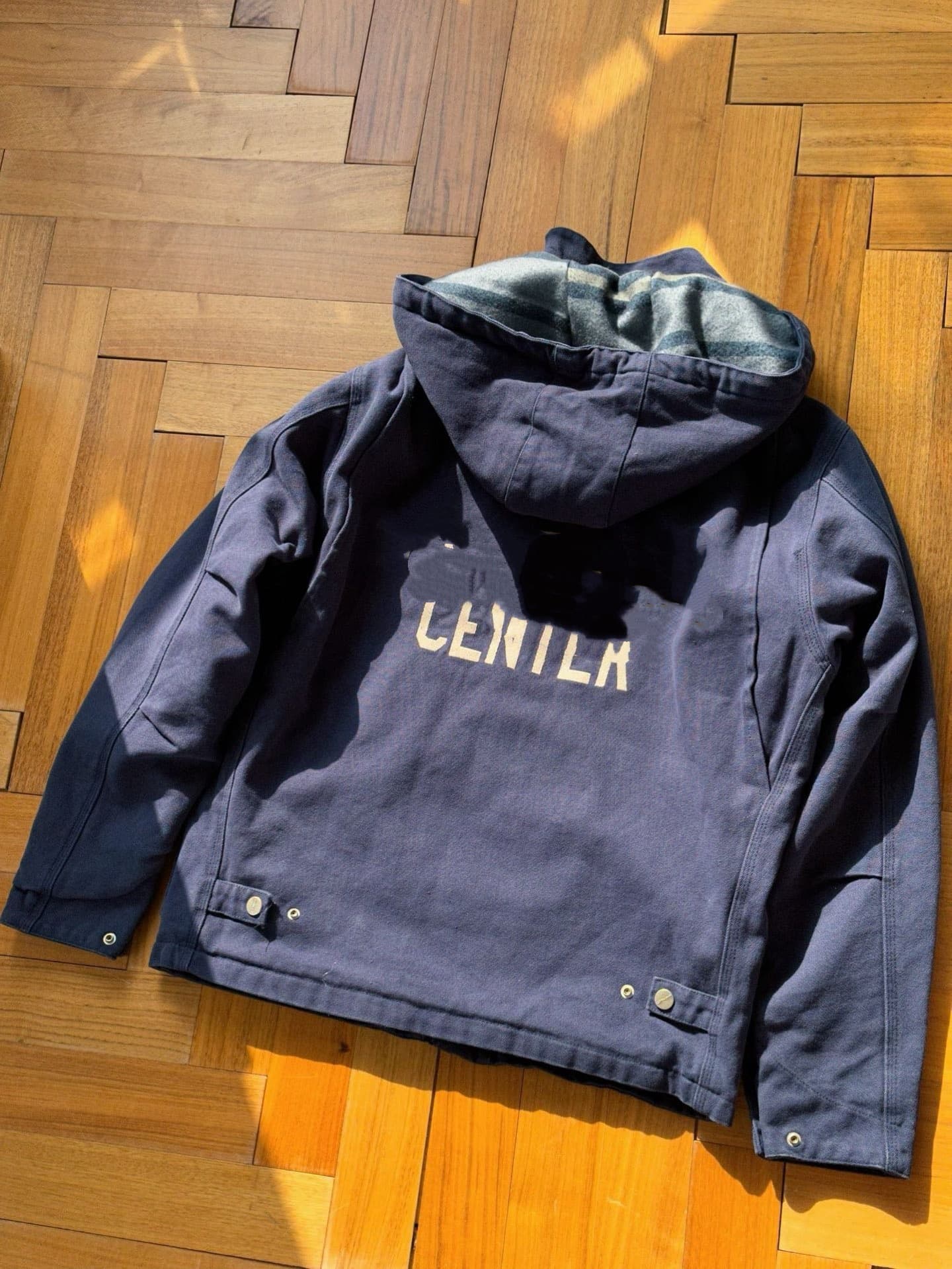 Cross-border American Streetwear Carhartt Collaboration Unisex Washed Vintage Workwear Loose Hooded Jacket Thick Coat