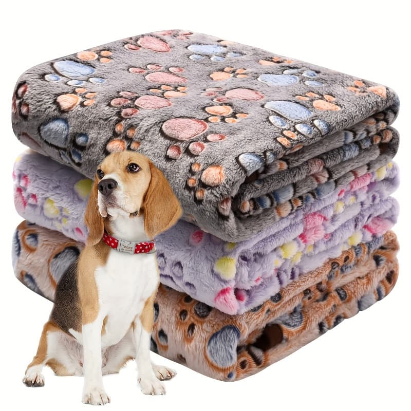 2026 New Cross-border Drop Shipping Three-Color Mixed Pet Blanket Soft Warm Mat (for Cross-border Use)