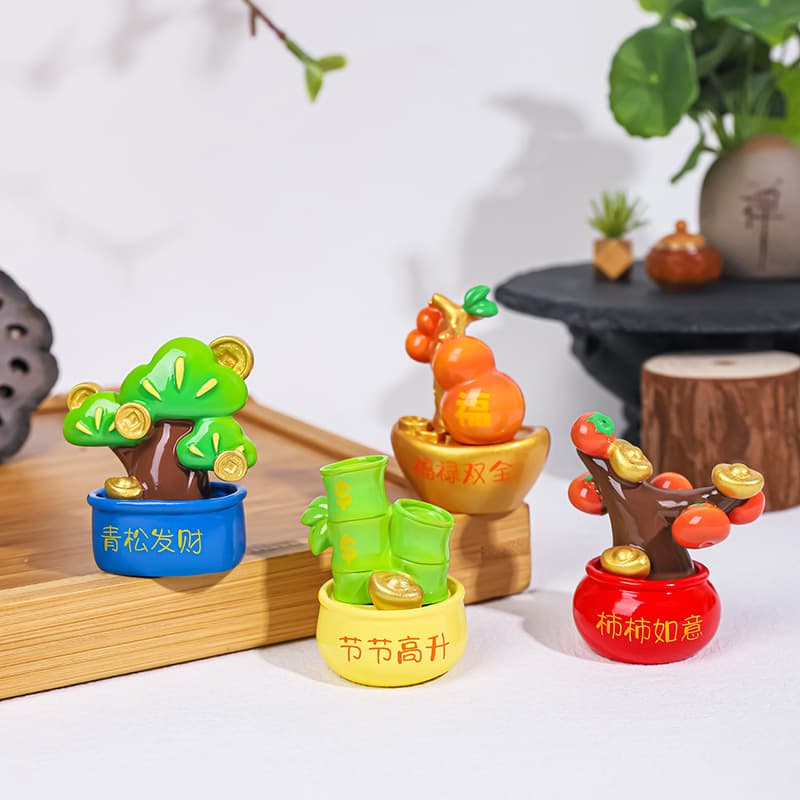 Creative Money Tree Desktop Ornament Lucky Small Potted Plant Cute Wealth Flower Computer Screen Decor Office Desk Decoration