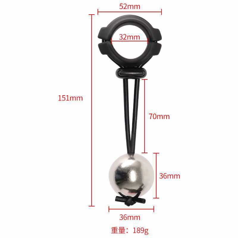 Multi-ball weighted ring, dragon tendon exercise set, plus endurance training, hanging iron weight pendant, steel lock puller
