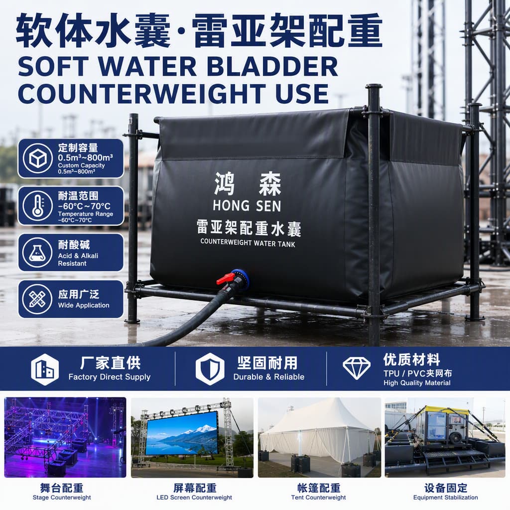 Stage Layher truss counterweight water bag soft water bladder truss ship tarpaulin room water bag stage counterweight folding water bag