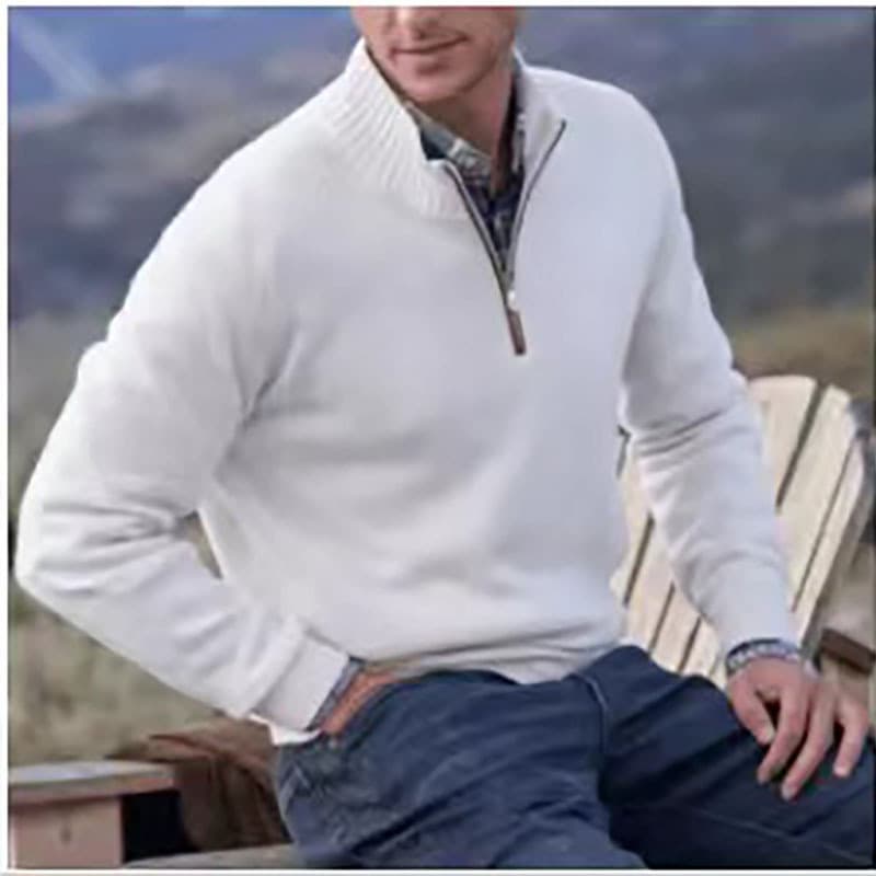 Cross-border Exclusive 2024 Amazon Independent Station Hot-selling Men's Sweater Thermal Base Layer Knitwear Stock
