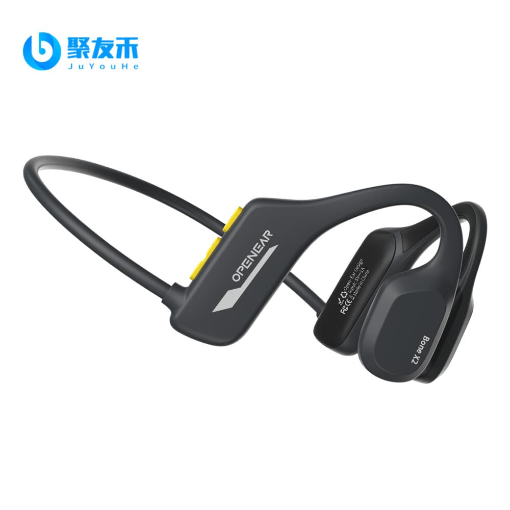 New Bone Conduction Headphones X2 Waterproof Swimming Bluetooth Earphones with Built-in Memory Card Dual Mode Long Battery Life